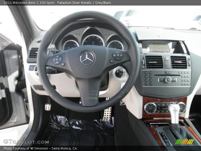 Palladium Silver Metallic / Grey/Black 2011 Mercedes-Benz C 300 Sport