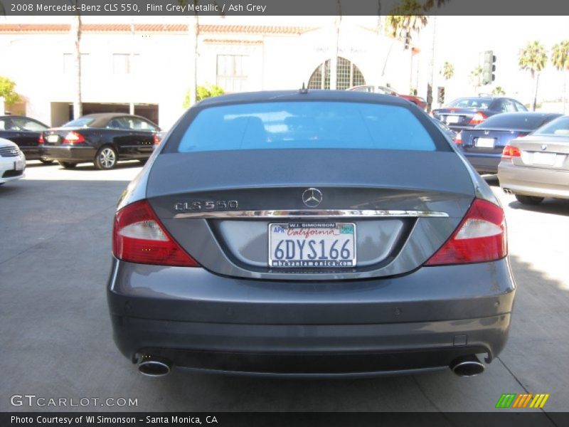 Flint Grey Metallic / Ash Grey 2008 Mercedes-Benz CLS 550