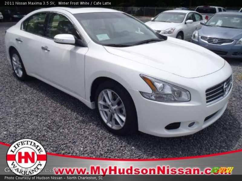 Winter Frost White / Cafe Latte 2011 Nissan Maxima 3.5 SV