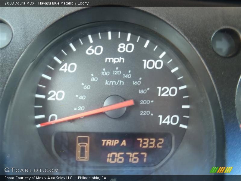 Havasu Blue Metallic / Ebony 2003 Acura MDX
