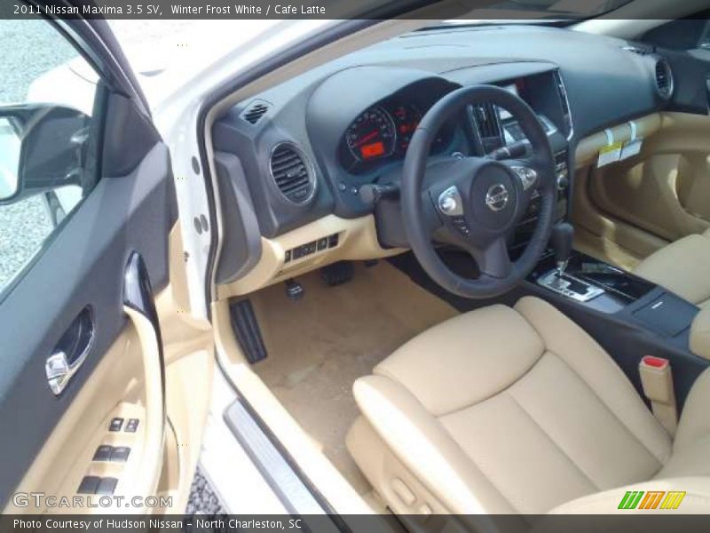 Winter Frost White / Cafe Latte 2011 Nissan Maxima 3.5 SV
