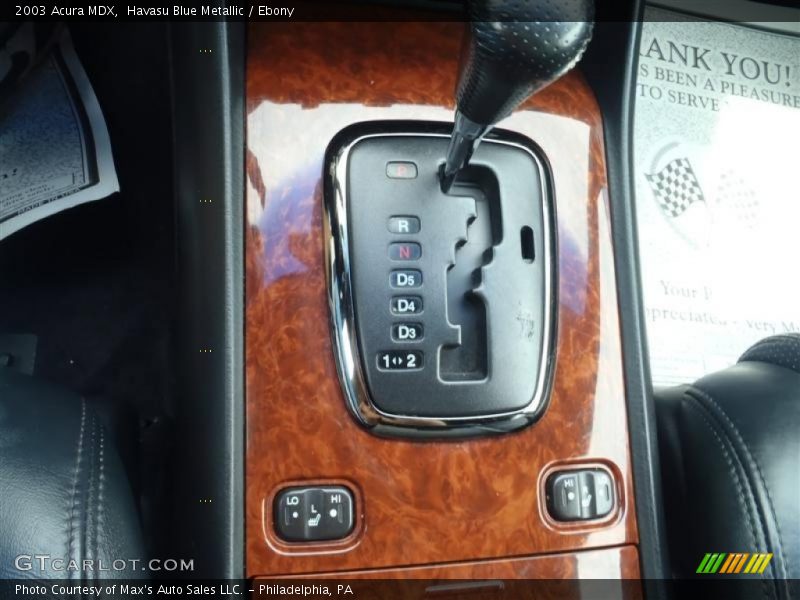  2003 MDX  5 Speed Automatic Shifter
