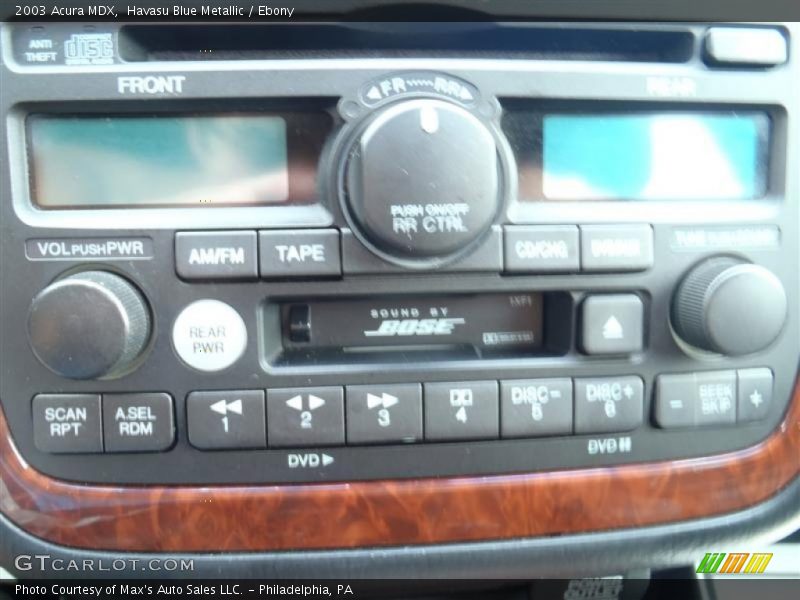 Havasu Blue Metallic / Ebony 2003 Acura MDX