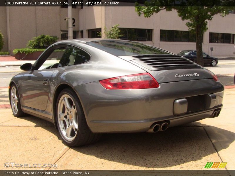 Meteor Grey Metallic / Black 2008 Porsche 911 Carrera 4S Coupe