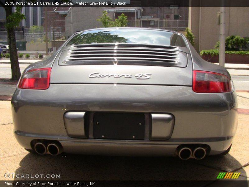 Meteor Grey Metallic / Black 2008 Porsche 911 Carrera 4S Coupe