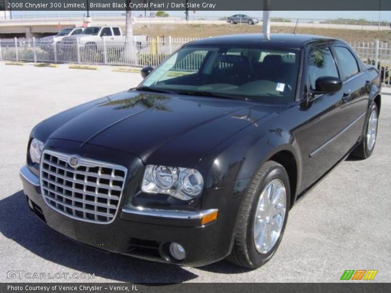 Brilliant Black Crystal Pearl / Dark Slate Gray 2008 Chrysler 300 Limited