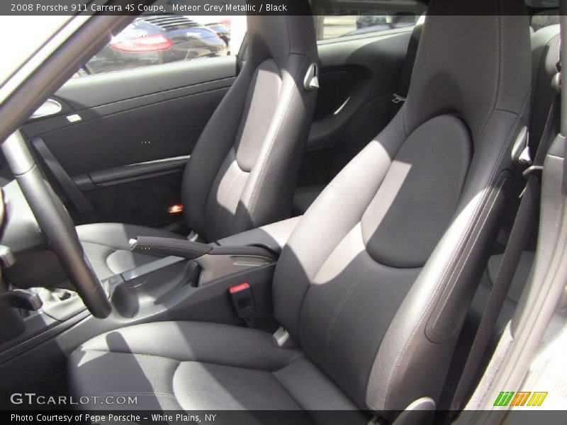 Meteor Grey Metallic / Black 2008 Porsche 911 Carrera 4S Coupe