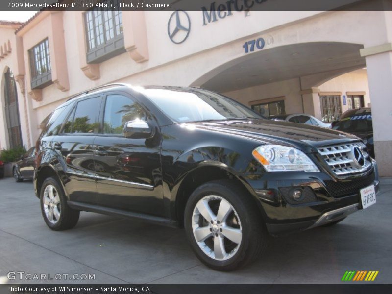 Black / Cashmere 2009 Mercedes-Benz ML 350 4Matic