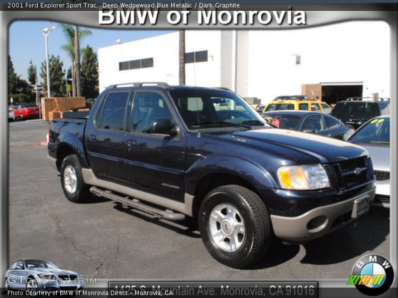Deep Wedgewood Blue Metallic / Dark Graphite 2001 Ford Explorer Sport Trac