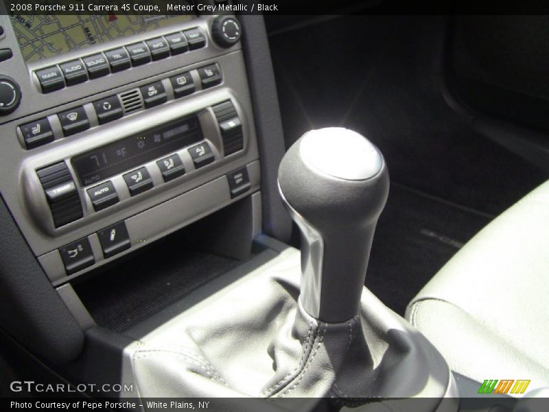 Meteor Grey Metallic / Black 2008 Porsche 911 Carrera 4S Coupe