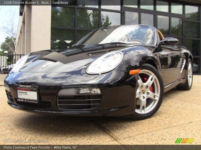 Black / Sand Beige 2008 Porsche Boxster S