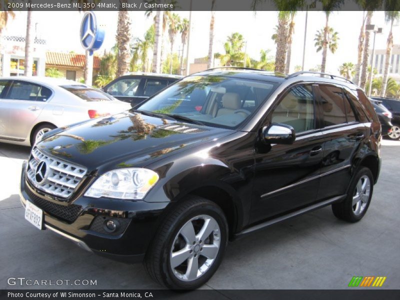 Black / Cashmere 2009 Mercedes-Benz ML 350 4Matic