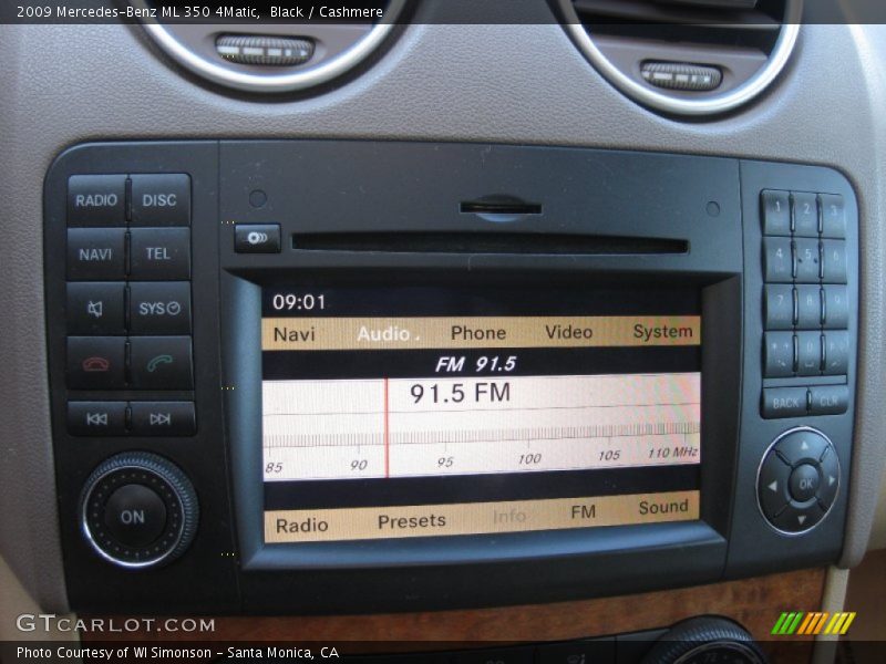 Black / Cashmere 2009 Mercedes-Benz ML 350 4Matic
