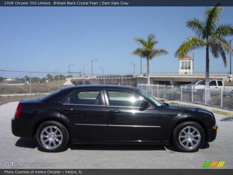 Brilliant Black Crystal Pearl / Dark Slate Gray 2008 Chrysler 300 Limited