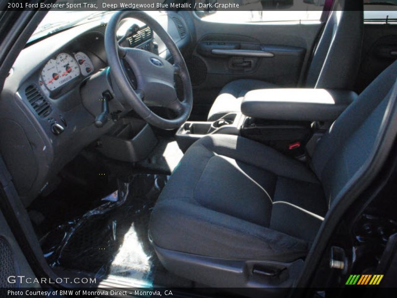 Deep Wedgewood Blue Metallic / Dark Graphite 2001 Ford Explorer Sport Trac