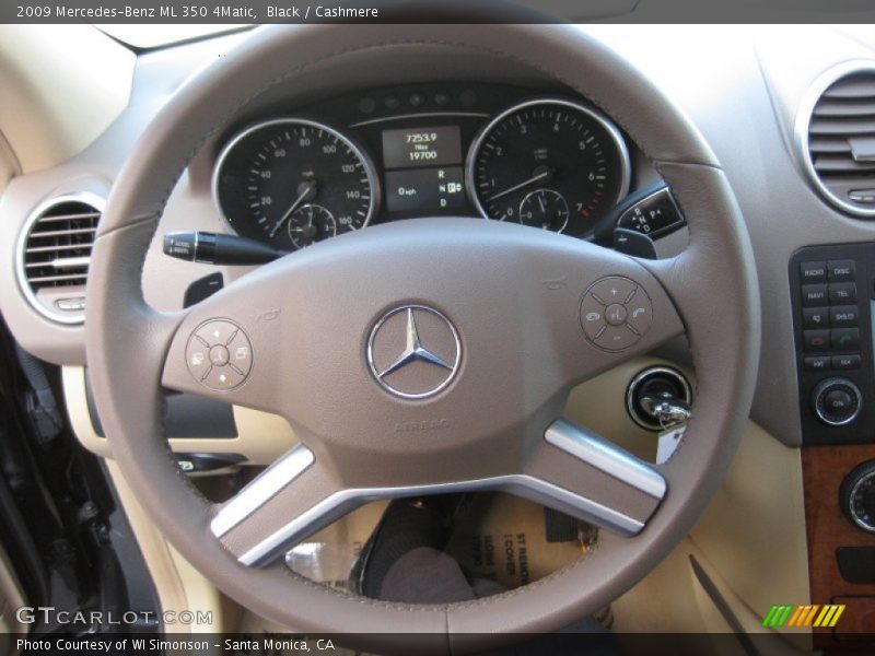 Black / Cashmere 2009 Mercedes-Benz ML 350 4Matic