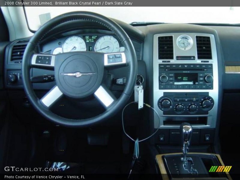 Brilliant Black Crystal Pearl / Dark Slate Gray 2008 Chrysler 300 Limited