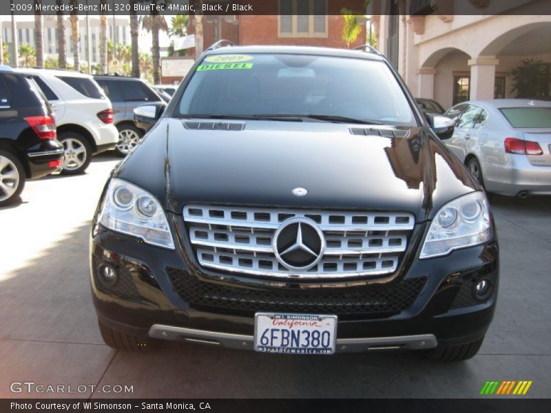 Black / Black 2009 Mercedes-Benz ML 320 BlueTec 4Matic