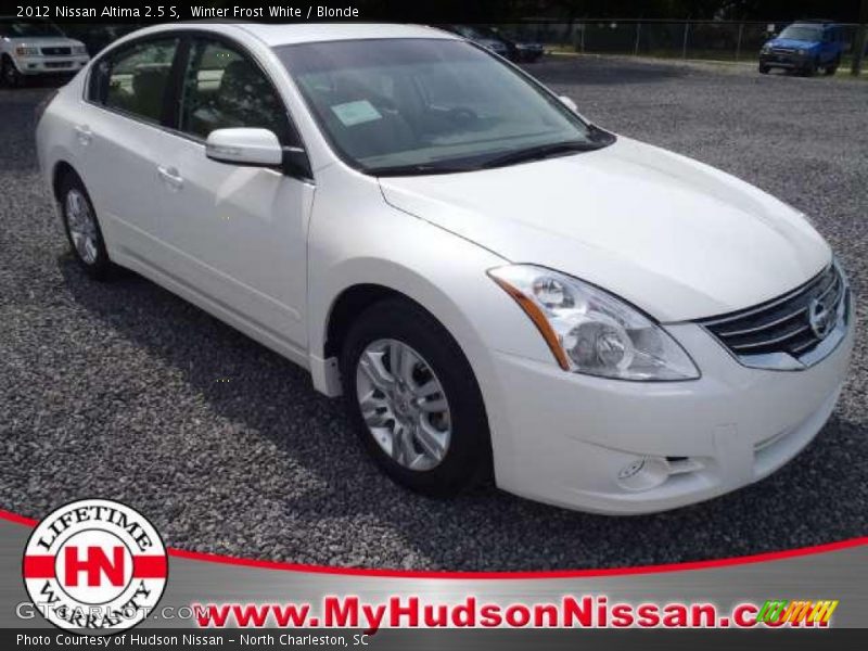 Winter Frost White / Blonde 2012 Nissan Altima 2.5 S