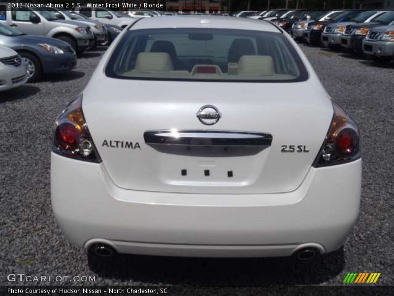 Winter Frost White / Blonde 2012 Nissan Altima 2.5 S