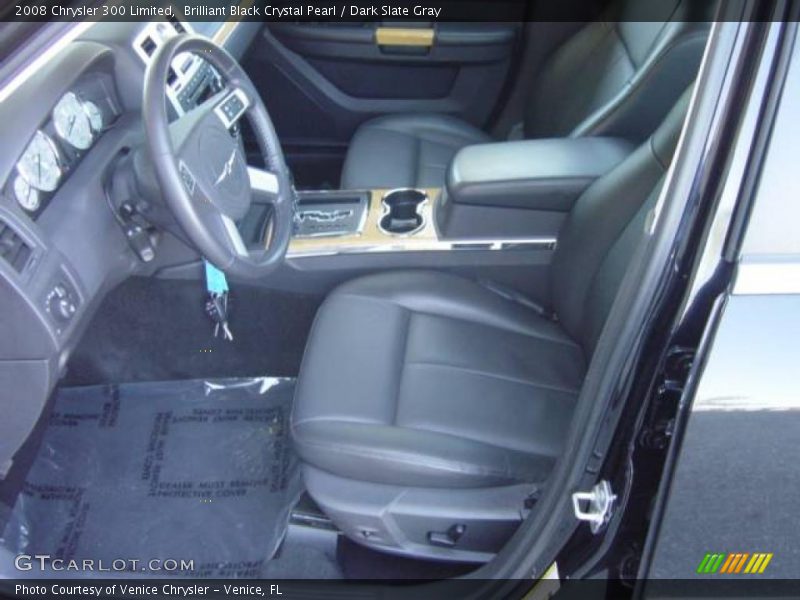 Brilliant Black Crystal Pearl / Dark Slate Gray 2008 Chrysler 300 Limited