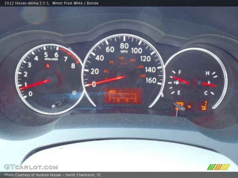 Winter Frost White / Blonde 2012 Nissan Altima 2.5 S