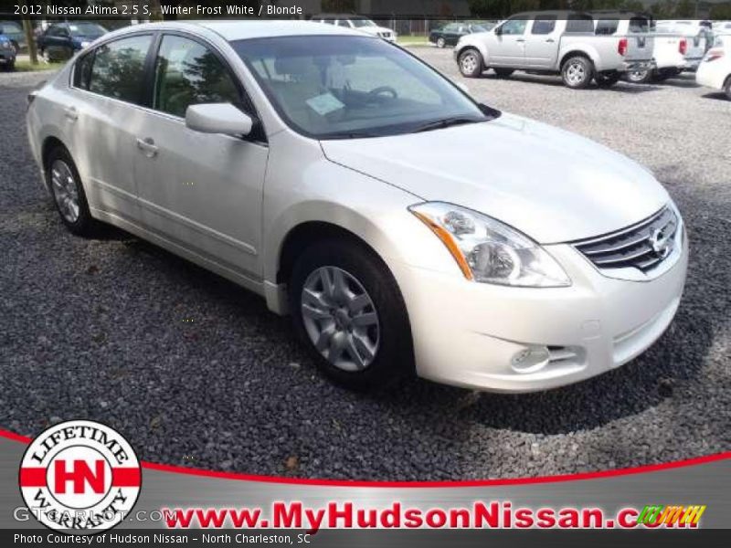 Winter Frost White / Blonde 2012 Nissan Altima 2.5 S