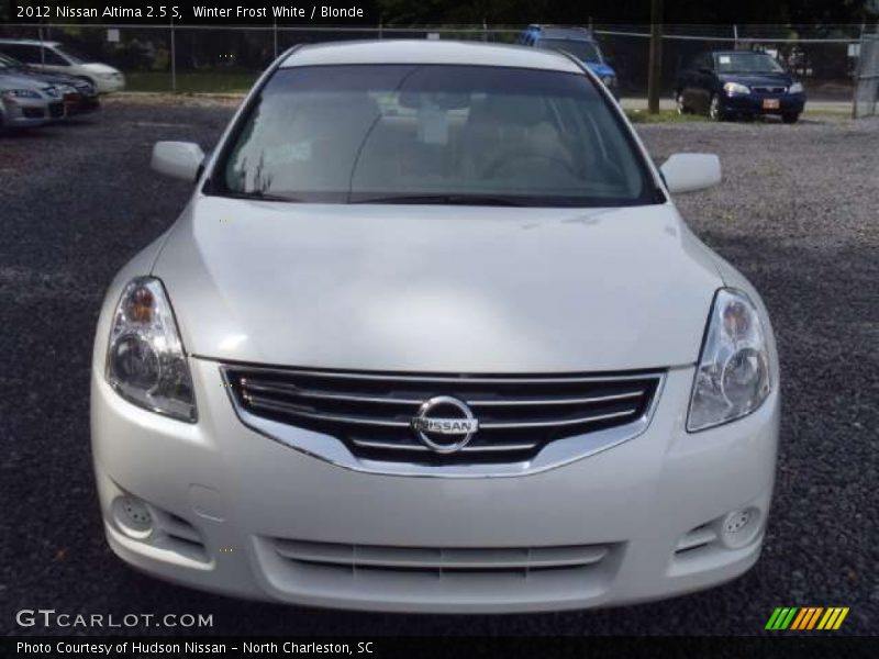 Winter Frost White / Blonde 2012 Nissan Altima 2.5 S
