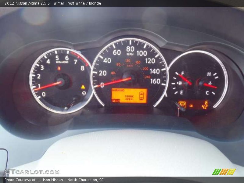 Winter Frost White / Blonde 2012 Nissan Altima 2.5 S