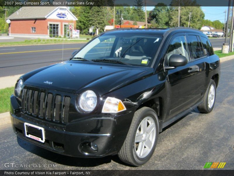 Black / Pastel Slate Gray 2007 Jeep Compass Sport