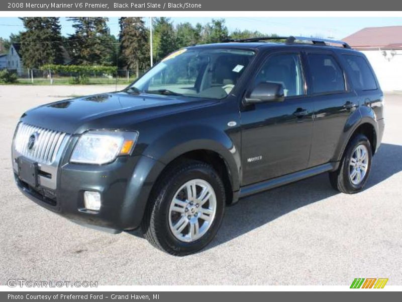 Black Pearl Slate / Black/Stone 2008 Mercury Mariner V6 Premier