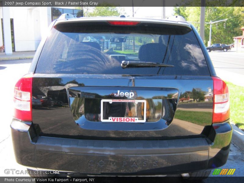 Black / Pastel Slate Gray 2007 Jeep Compass Sport