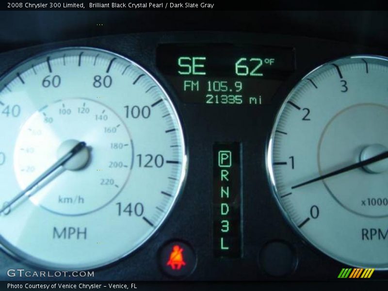 Brilliant Black Crystal Pearl / Dark Slate Gray 2008 Chrysler 300 Limited