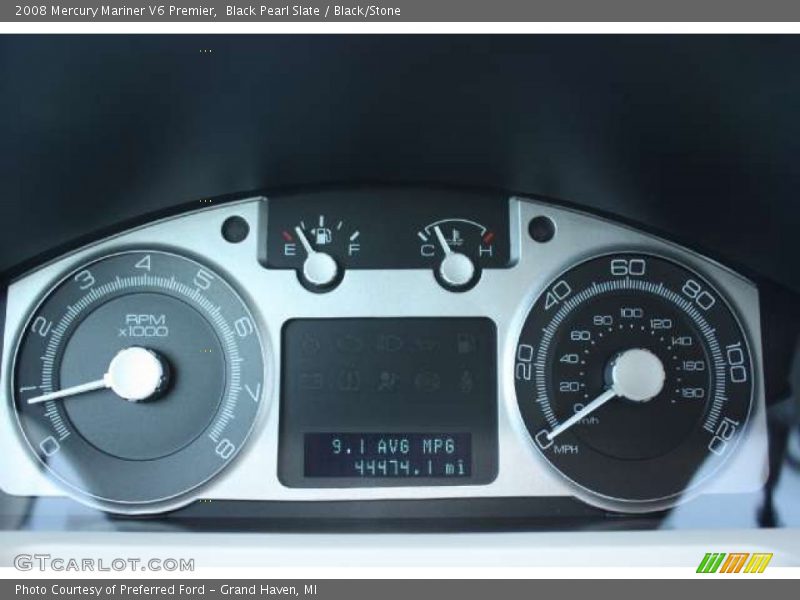 Black Pearl Slate / Black/Stone 2008 Mercury Mariner V6 Premier
