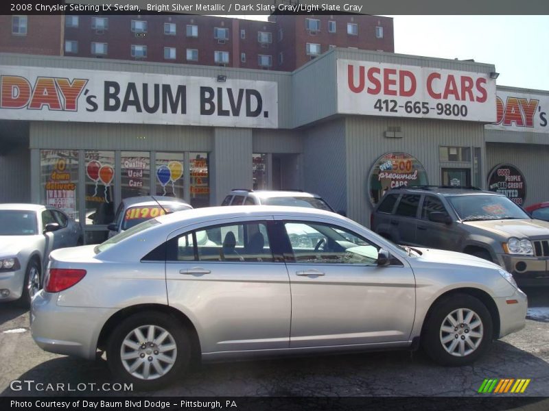 Bright Silver Metallic / Dark Slate Gray/Light Slate Gray 2008 Chrysler Sebring LX Sedan