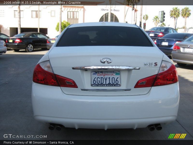 Moonlight White / Graphite 2008 Infiniti M 35 S Sedan