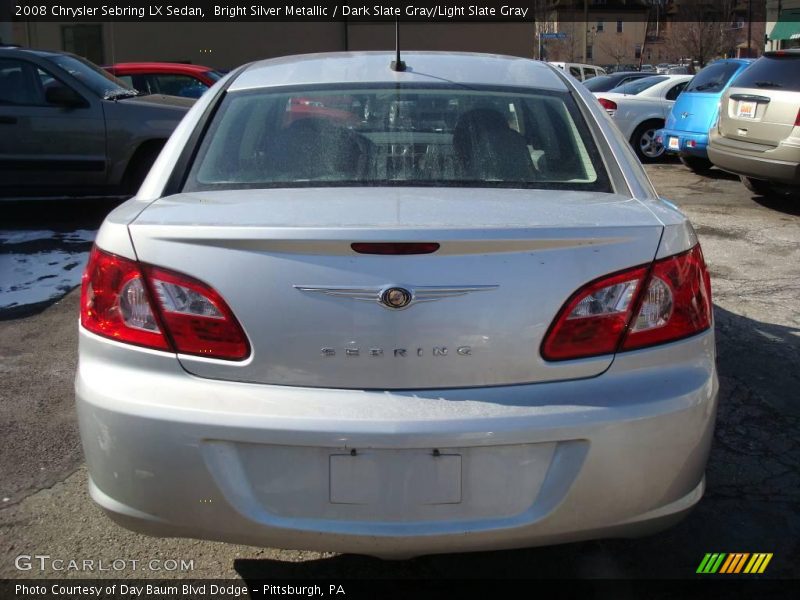 Bright Silver Metallic / Dark Slate Gray/Light Slate Gray 2008 Chrysler Sebring LX Sedan