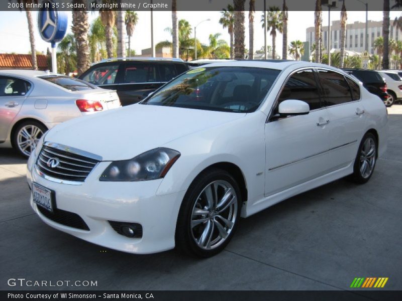 Moonlight White / Graphite 2008 Infiniti M 35 S Sedan