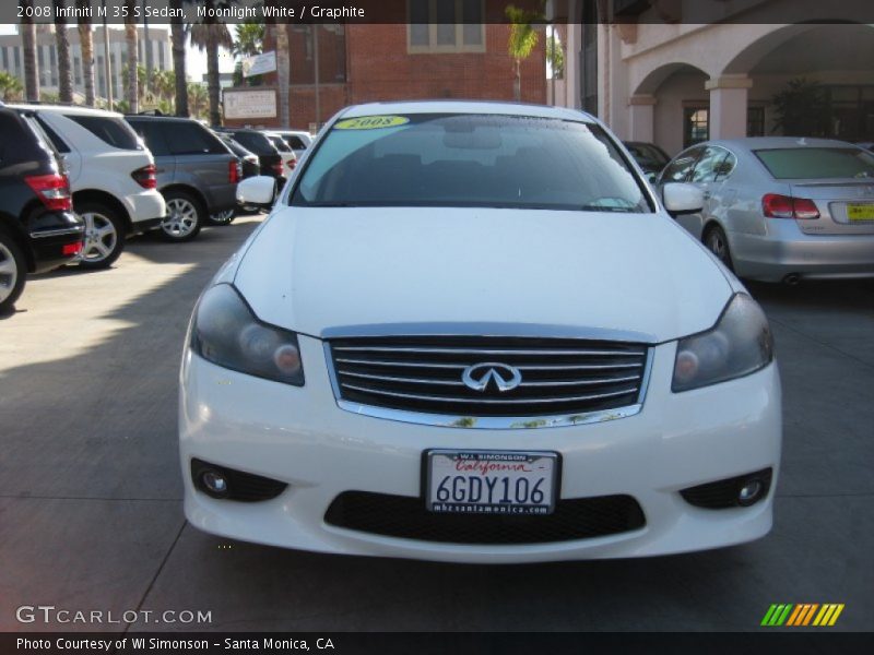 Moonlight White / Graphite 2008 Infiniti M 35 S Sedan