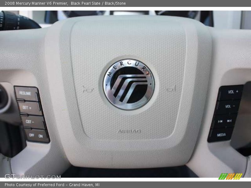 Black Pearl Slate / Black/Stone 2008 Mercury Mariner V6 Premier
