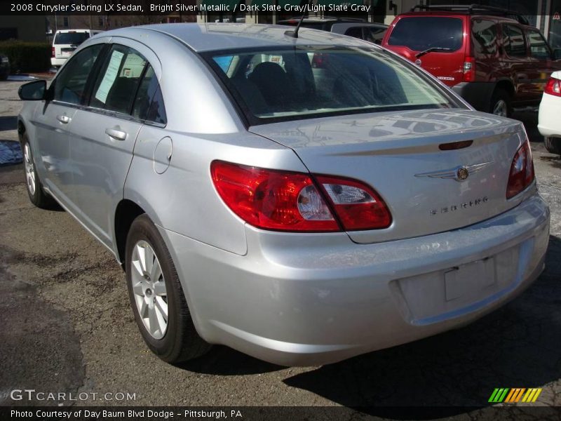 Bright Silver Metallic / Dark Slate Gray/Light Slate Gray 2008 Chrysler Sebring LX Sedan