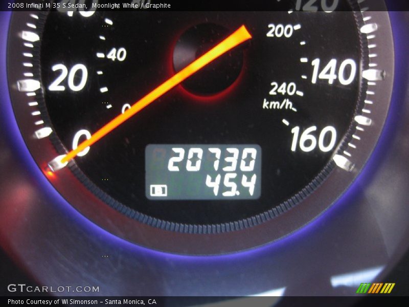 Moonlight White / Graphite 2008 Infiniti M 35 S Sedan
