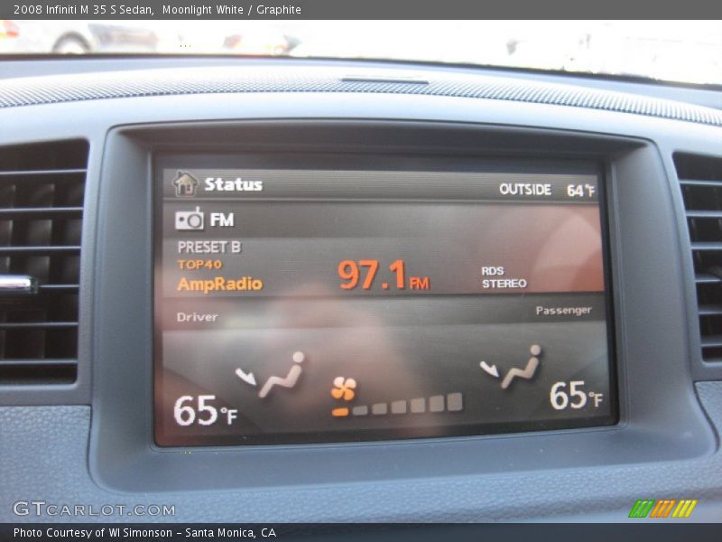 Moonlight White / Graphite 2008 Infiniti M 35 S Sedan