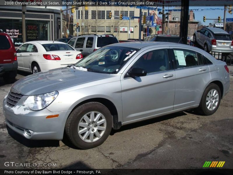 Bright Silver Metallic / Dark Slate Gray/Light Slate Gray 2008 Chrysler Sebring LX Sedan