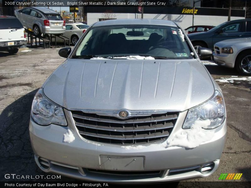Bright Silver Metallic / Dark Slate Gray/Light Slate Gray 2008 Chrysler Sebring LX Sedan