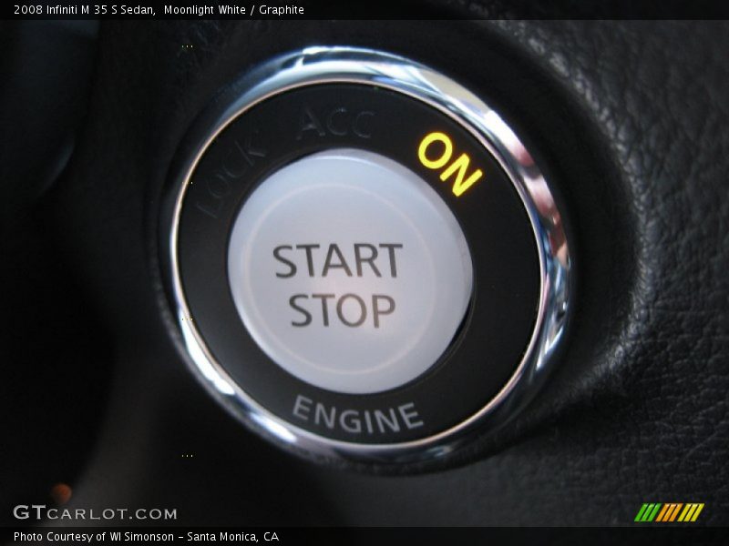 Moonlight White / Graphite 2008 Infiniti M 35 S Sedan