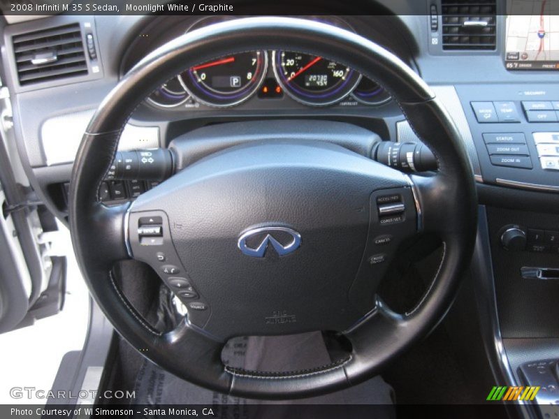 Moonlight White / Graphite 2008 Infiniti M 35 S Sedan