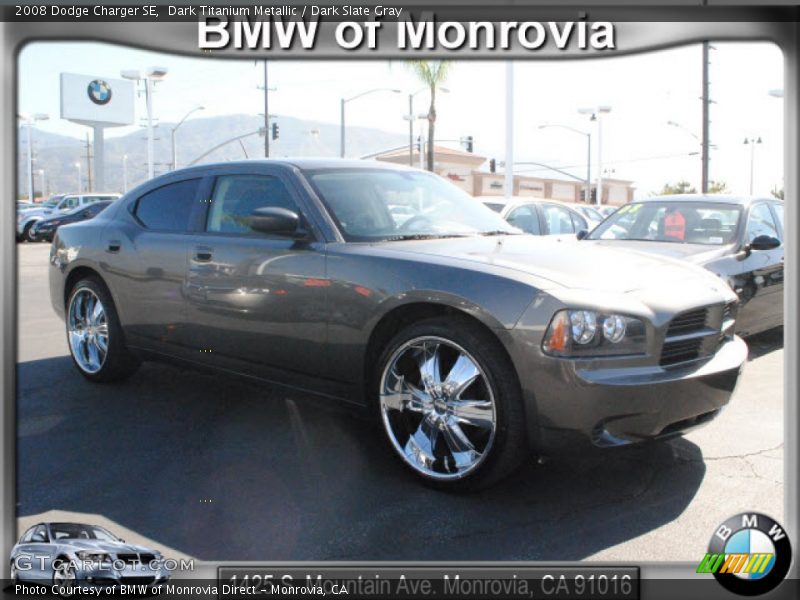 Dark Titanium Metallic / Dark Slate Gray 2008 Dodge Charger SE