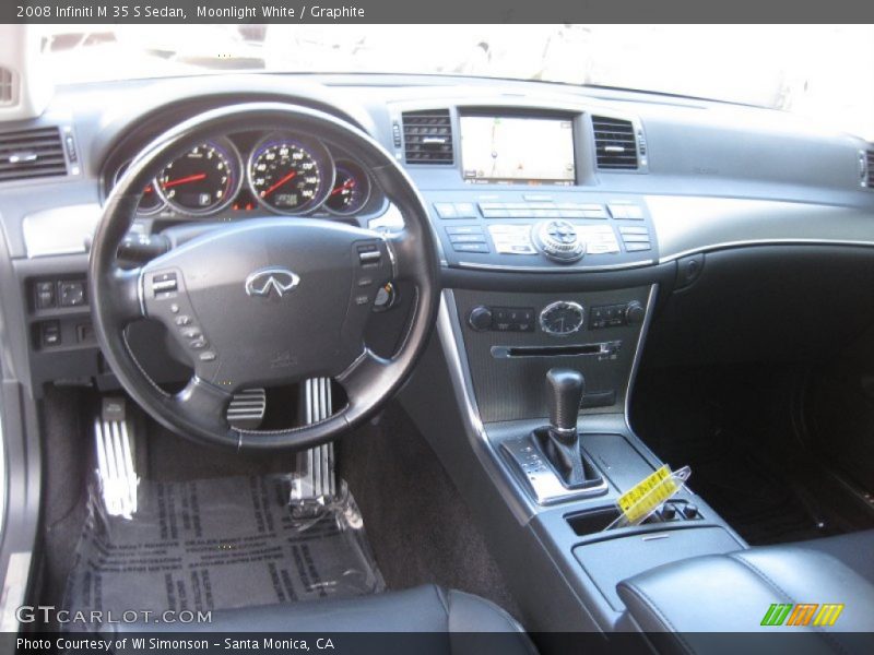 Moonlight White / Graphite 2008 Infiniti M 35 S Sedan