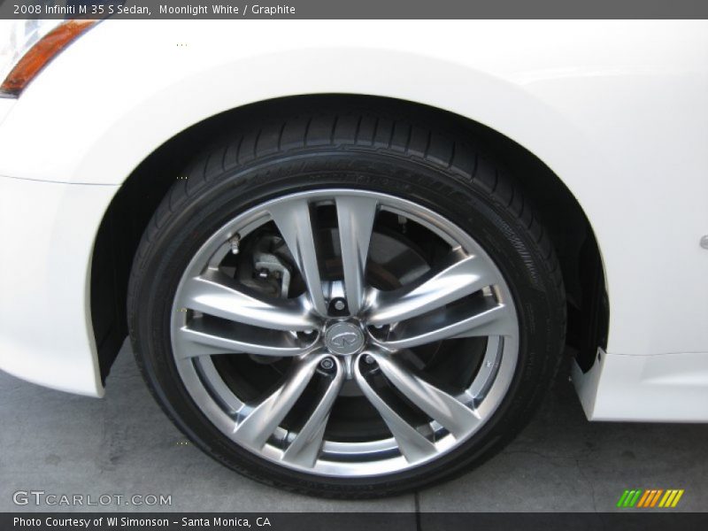 Moonlight White / Graphite 2008 Infiniti M 35 S Sedan
